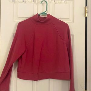 Pink cropped sweater